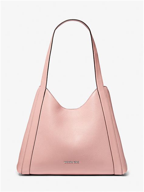 michael kors brooklyn large rose|Michael Kors pebble shoulder bag.